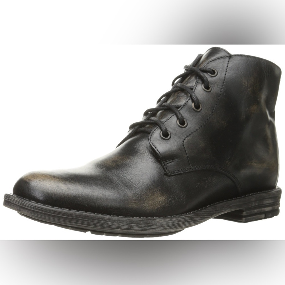 Bed Stu Hoover Chukka boots black leather lace up boots size 10.5